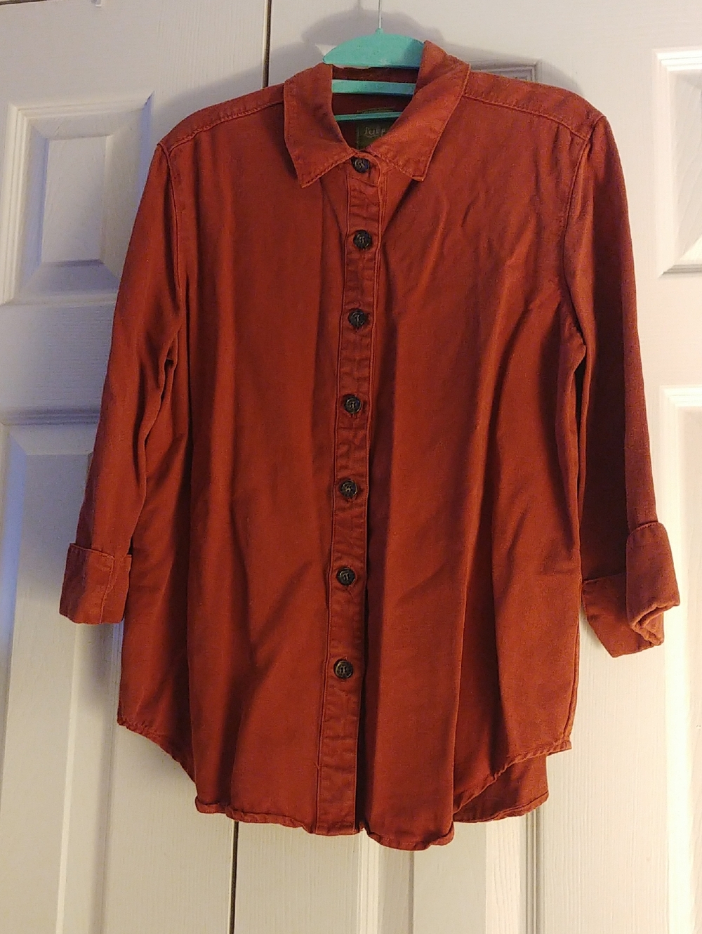 Pulp Women's Burnt Orange Button-Front Shirt